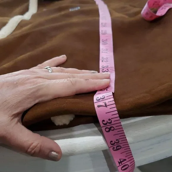 GUESS MENS FAUX-SHEARLING COGNAC OVERCOAT SIZE M NWOT-NEW WITHOUT TAGS - Picture 8 of 14